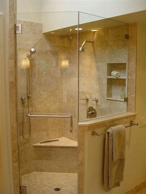 Open Shelf In Shower Corner Bench Favorite Places And Spaces In 2019