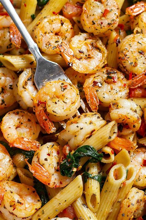Shrimp Pasta Recipe with Tomato and Spinach — Eatwell101