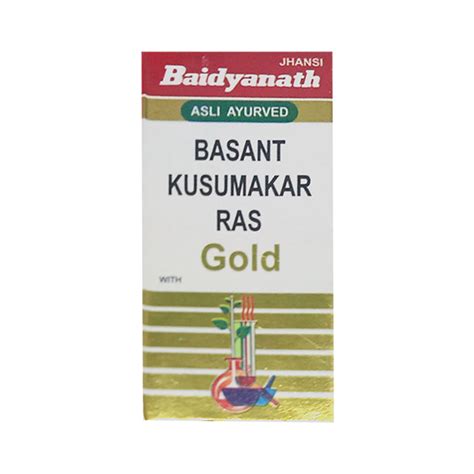 Buy Baidyanath Basant Kusumakar Ras With Gold Tablet 50s Online At Discounted Price Netmeds