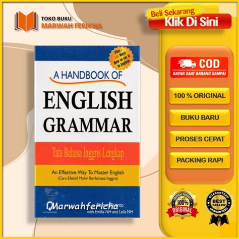 Jual Buku A Handbook Of English Grammar Tata Bahasa Inggris Lengkap