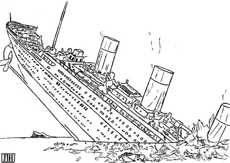 Lusitania Sinking Coloring Pages Sketch Coloring Page