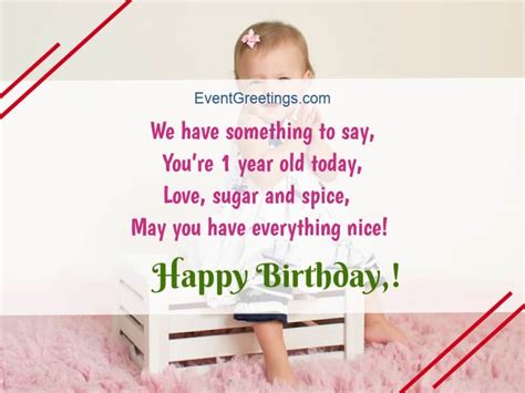 We are extremely happy to have such a beautiful one year old baby. 21 Awesome Birthday Wishes For 1 Year Old Daughter