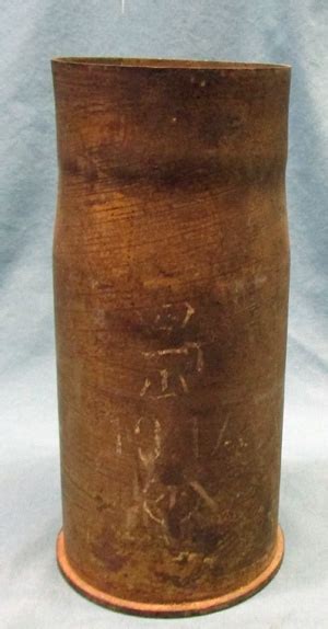Stewarts Military Antiques Japanese Wwii 75 Mm Shell Casing 7500