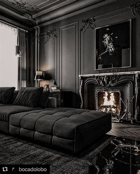 27 Stunning Black Living Room Ideas With You Black Living Room Dark