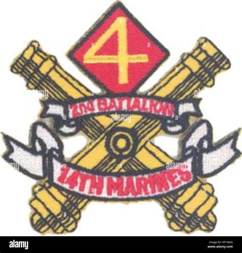 2nd Battalion 14th Marines Insignia Stock Photo Alamy