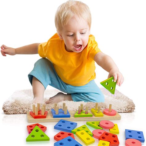 Wooden Educational Preschool Toddler Toy For 1 2 3 4 Years Old Boy