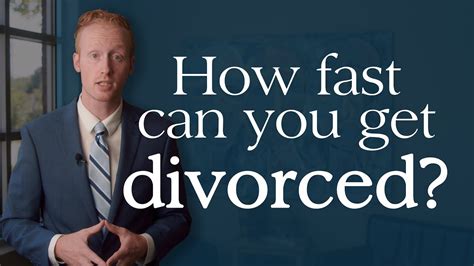 Legal Minute How Fast Can You Get Divorced Youtube