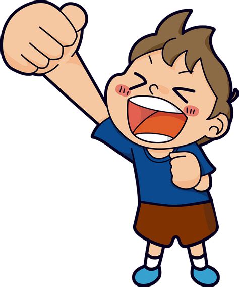 Excited Boy Shouting Clipart Free Download Transparent Png Creazilla