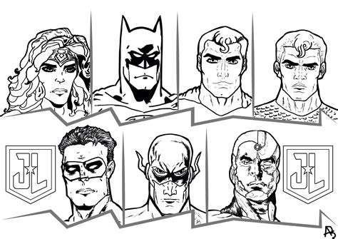 Justice League Books Adult Coloring Pages