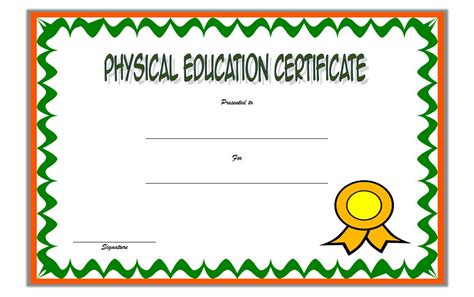 Mail or a bill to confirm the the malaysian ministry of education's website also has a plenty of information about policies, registration. Physical Education Certificate Template Editable [8+ Free ...