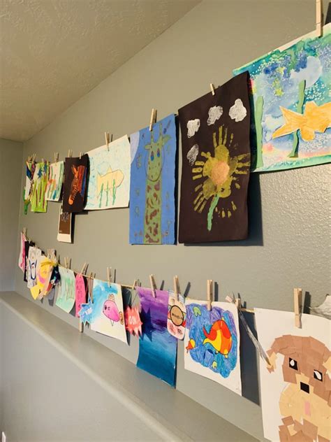 A Fun And Easy Way To Display Your Kids Artwork Tidy Little Tribe
