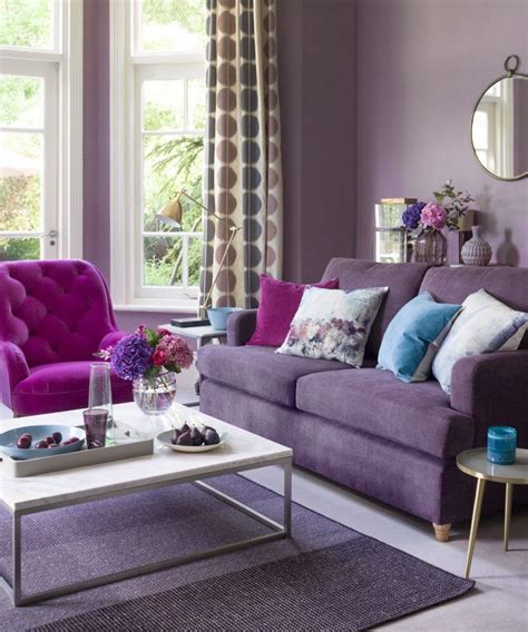 Purple Living Room Ideas Living Room Color Schemes