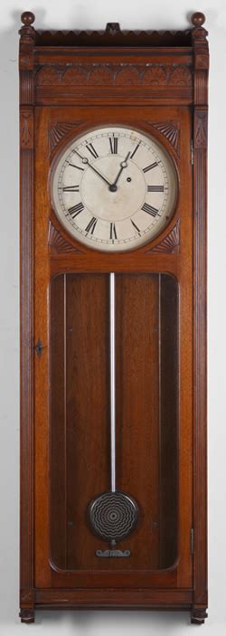 Regulator Clock Howard E No 58 Wall Walnut 51 Inch