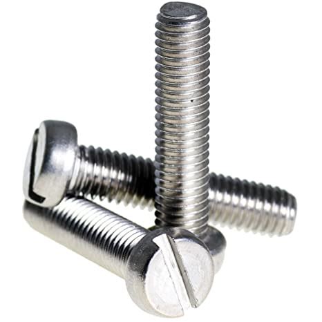 (4mm) M4 x 100 A2 Stainless Steel Slotted Cheese Head Machine screws ...