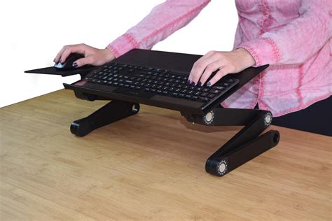 Workez Keyboard Tray Stand Up Adjustable Height And Angle Ergonomic