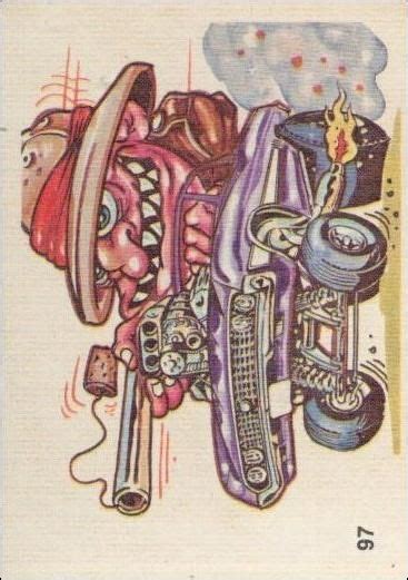 Oddest Odd Rods 97 A Jan 1970 Trading Card By Donruss Cartoon Art