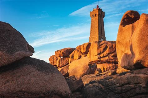 Premium Photo Pink Granite Coast In Brittany Near Ploumanach France