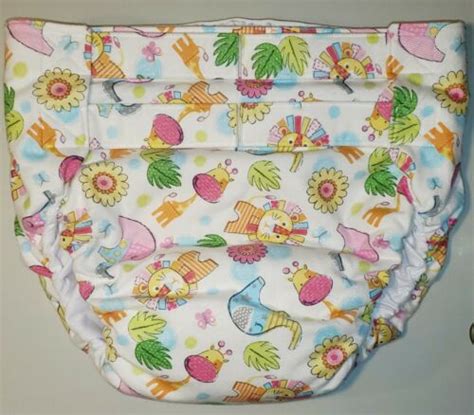Dependeco All In One Flannel Adult Diaper Smlxl Sissy Jungle Ebay