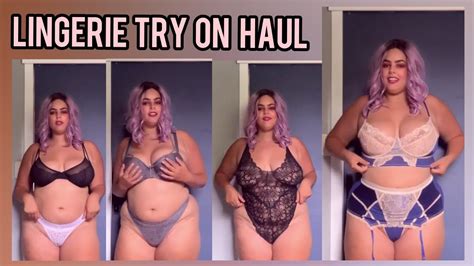 Plus Size Lingerie Try On Haul Youtube