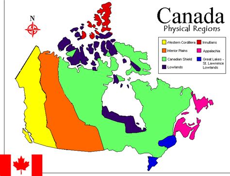 Canadainfo Geography And Maps Maps Physical