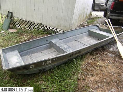 Armslist For Sale 12 Foot Flat Bottom Jon Boat Damaged Transom