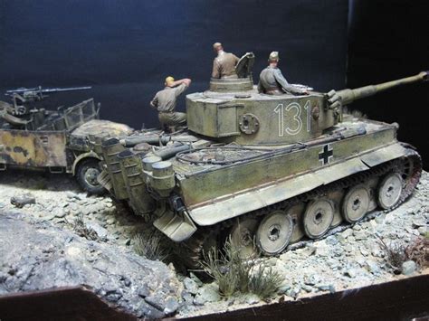 Tiger I Scale Model Diorama Model Tanks Military Diorama