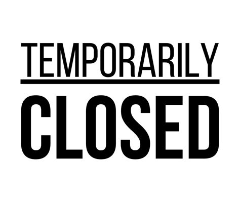 temporarily closed sign printable templates free pdf downloads