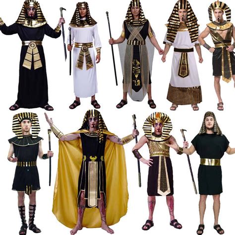 adult cosplay men s halloween egyptian pharaoh party costume egyptian male king stage costume
