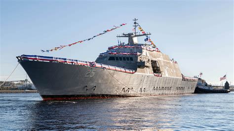 us navy launches 13th freedom variant lcs uss marinette naval news