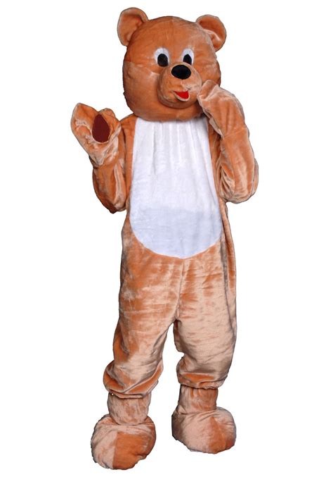 Fantasia De Mascote De Urso De Pelúcia Adulto Adult Teddy Bear Masco