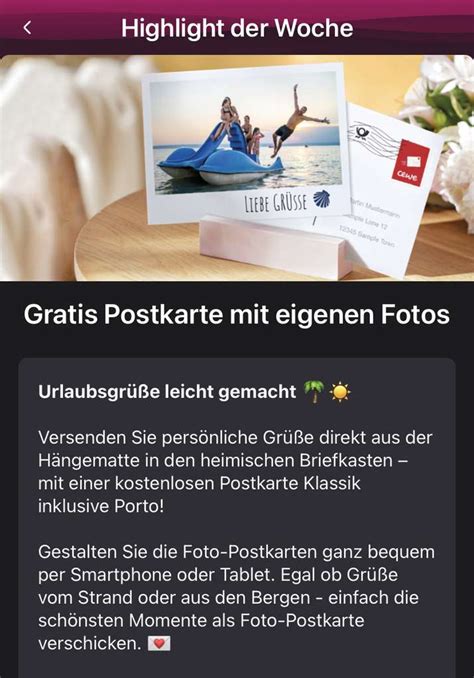 Telekom Magenta Moments Kostenlose Postkarte über Cewe Fotowelt Verschicken Mydealz