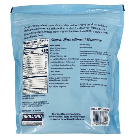 Almond flour or almond meal: Kirkland Signature Superfine Almond Flour, 3 lbs (3 lb ...