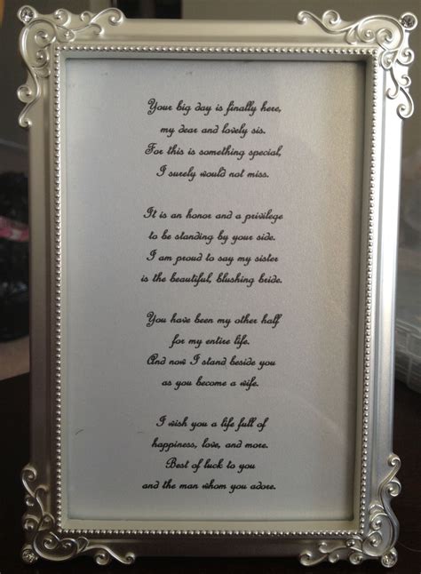 30 Luxury Wedding Poems For Sister And Brother In Law