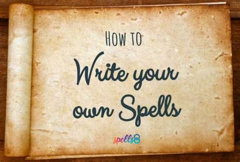 8 Writing Your Own Spells Spells8