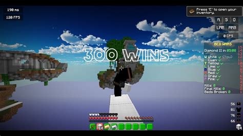 The Grind To 300 Wins In Bedwars Youtube