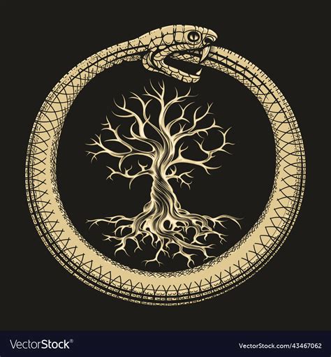 Ouroboros Celtic Tree Of Life