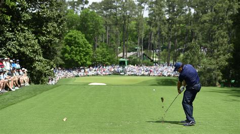 Masters Champion Phil Mickelson Hits His Tee Shot On No 6 During The
