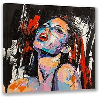 Amazon Com Visual Art Decor Abstract Sexy Woman Portrait Painting Printed On Canvas Home Wall