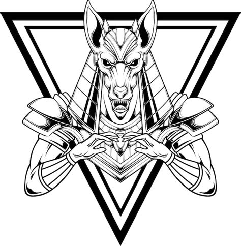 Premium Vector Anubis Illustration With Premium Quality Stock Vector