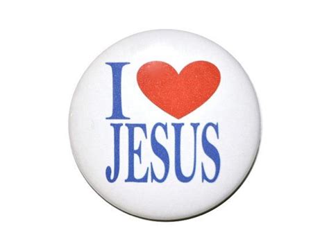 Christian Button I Heart Jesus I Love Jesus Pin Christian Pin Etsy
