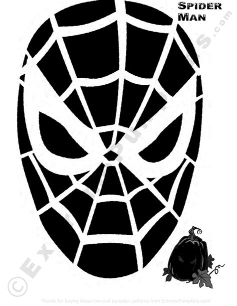 It takes some patience but the results are miraculous. Marvel: Spiderman (Pumpkin Stencil - Pumpkin Pattern ...