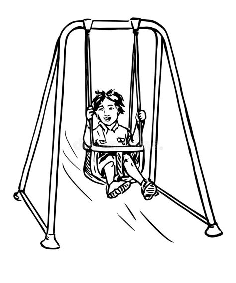 Swinging Child Stock Vector Illustration Of Playtime 40569477