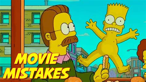 Simpsons Movie Mistakes That Slipped Through Editing The Simpsons Fails Bart Simpson Goofs