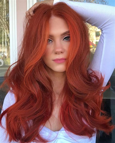 red and copper hair sắc màu nồng Ấm trên tóc
