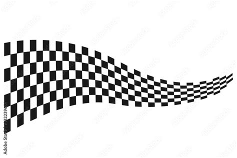 Checkered Flag Race Flag Background Vector Illustration Stock Vector
