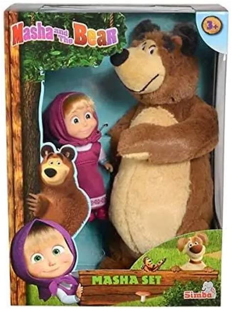Brand New Masha And The Bear 12 Cm Doll With 25 Cm Soft Toy Bear Twin Pack 2786 Picclick
