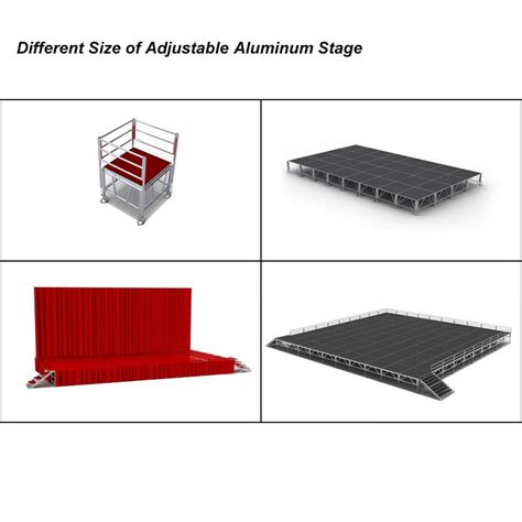 Tourgo Aluminum Stage System With Portable Stage Platform Used