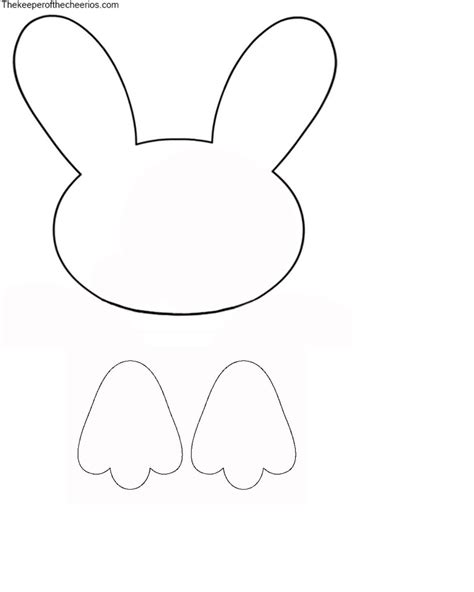 Rabbit Feet Template Easter Bunny Paw Print Pattern Use The