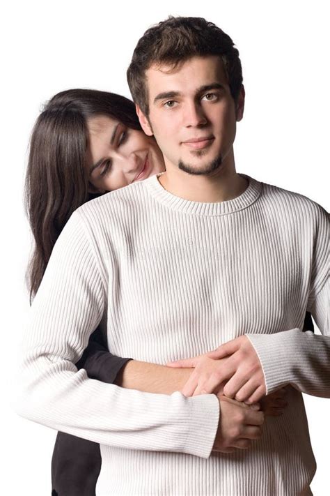 Young Couple Embracing Stock Image Image Of Affectionate 1657801