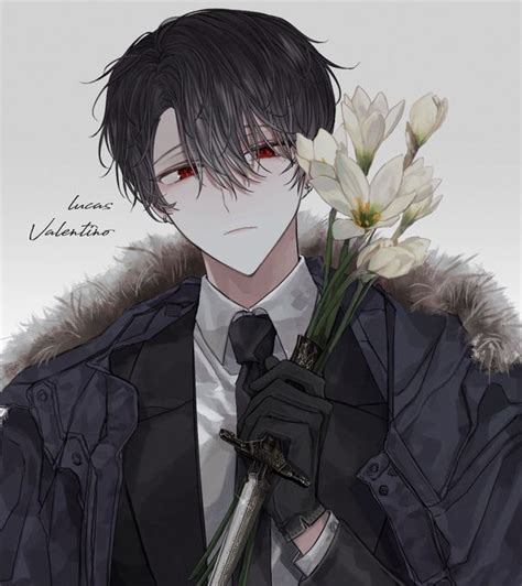 Pin By Wan Nur Afrina On Drawing Black Haired Anime Boy Anime Prince